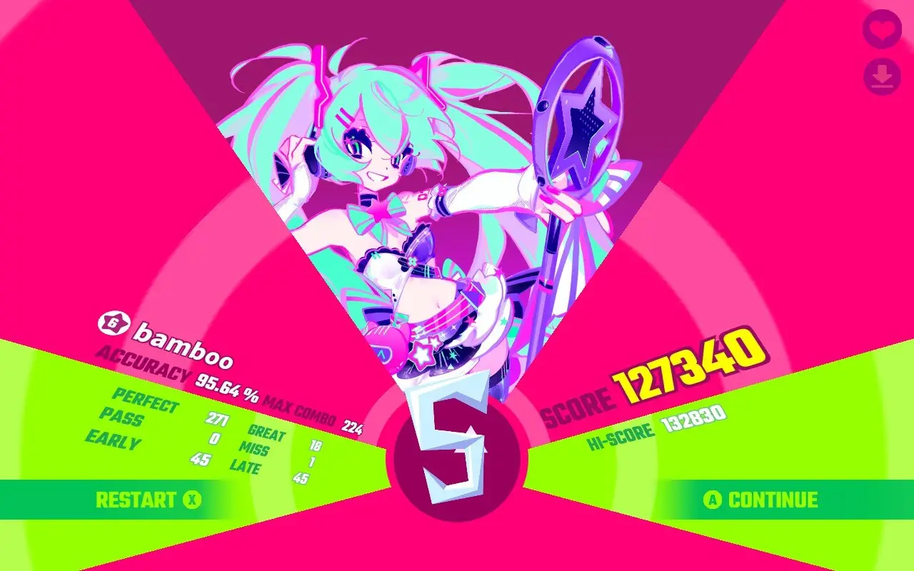 Screenshot of Muse Dash taken on 2025-08-21