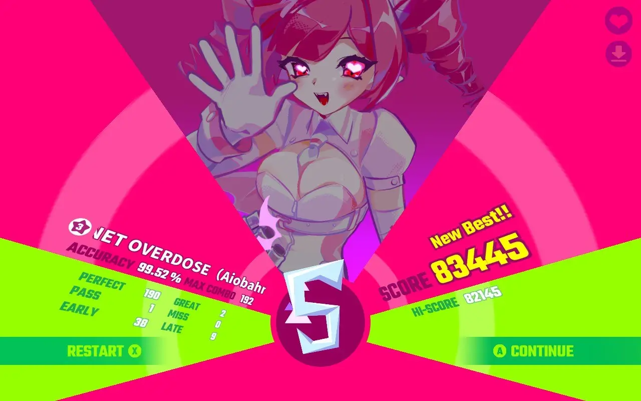 Screenshot of Muse Dash taken on 2025-10-26