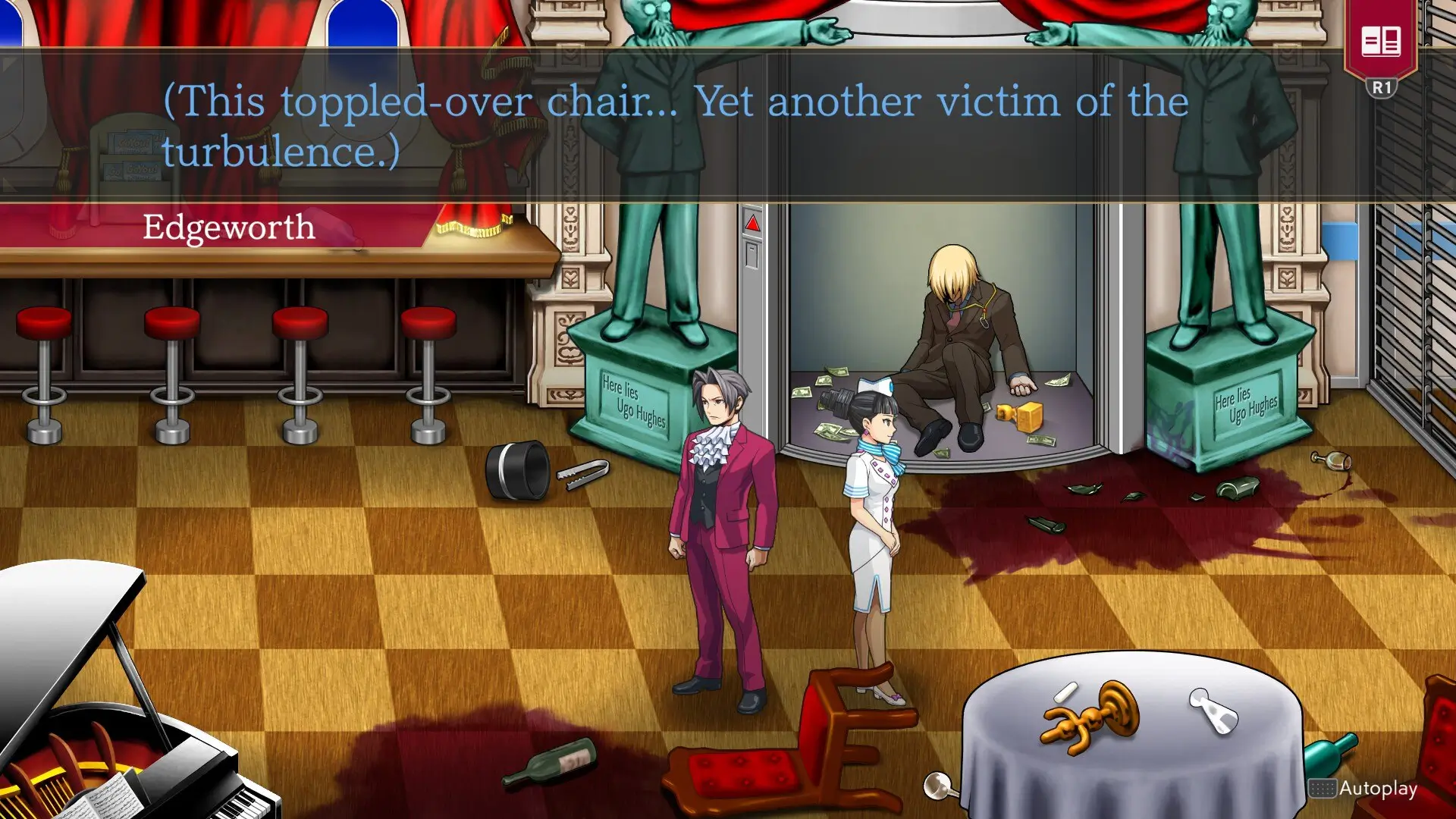 Screenshot of Ace Attorney Investigations Collection taken on 2025-11-12