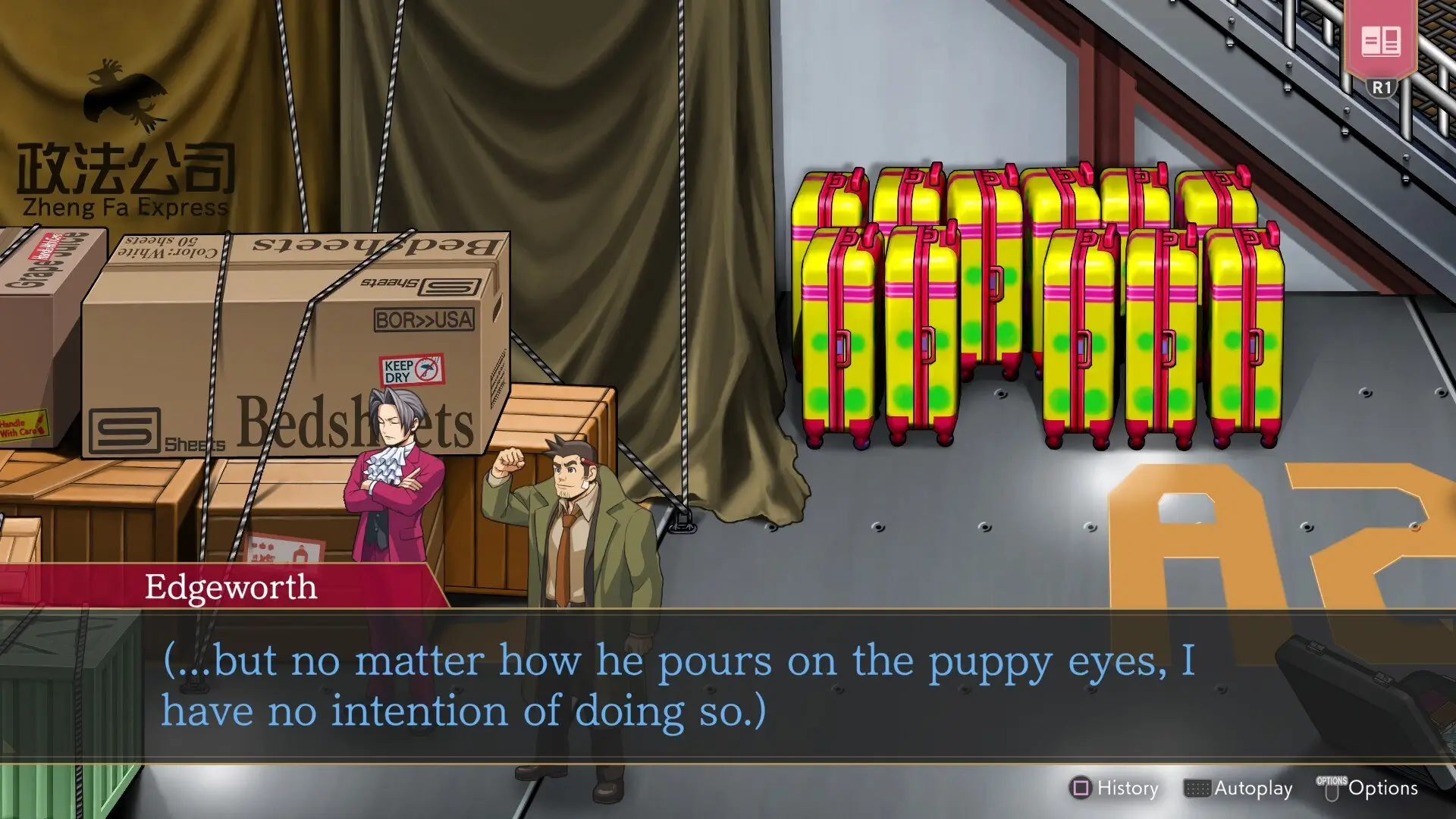 Screenshot of Ace Attorney Investigations Collection taken on 2025-11-15